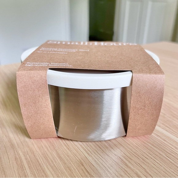 Nesting Stainless Containers from Small : Hours New - Picture 2 of 6